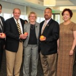 Promoting a food drive for Meeting Emergency Needs with Dignity (MEND)