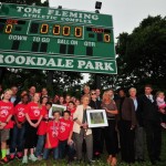 ESSEX COUNTY EXECUTIVE DIVINCENZO DEDICATES  THE “TOM FLEMING ATHLETIC COMPLEX” IN ESSEX COUNTY BROOKDALE PARK  Recreation Facilities are Named in Honor of Long-Distance Running Icon  and Beloved Coach and Teacher