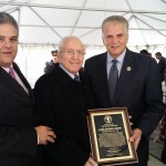 ESSEX COUNTY EXECUTIVE DIVINCENZO HOSTS EIGHTH ANNUAL  VETERANS DAY OBSERVANCE AT ESSEX COUNTY VETERANS MEMORIAL PARK World War II Veteran and Cedar Grove Resident James Caruso  is Presented with the Essex County Community Star Award