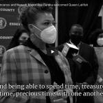 County Executive DiVincenzo and Newark Mayor Ras Baraka welcomed Queen Latifah to the Essex County COVID Vaccination Center at Essex County College